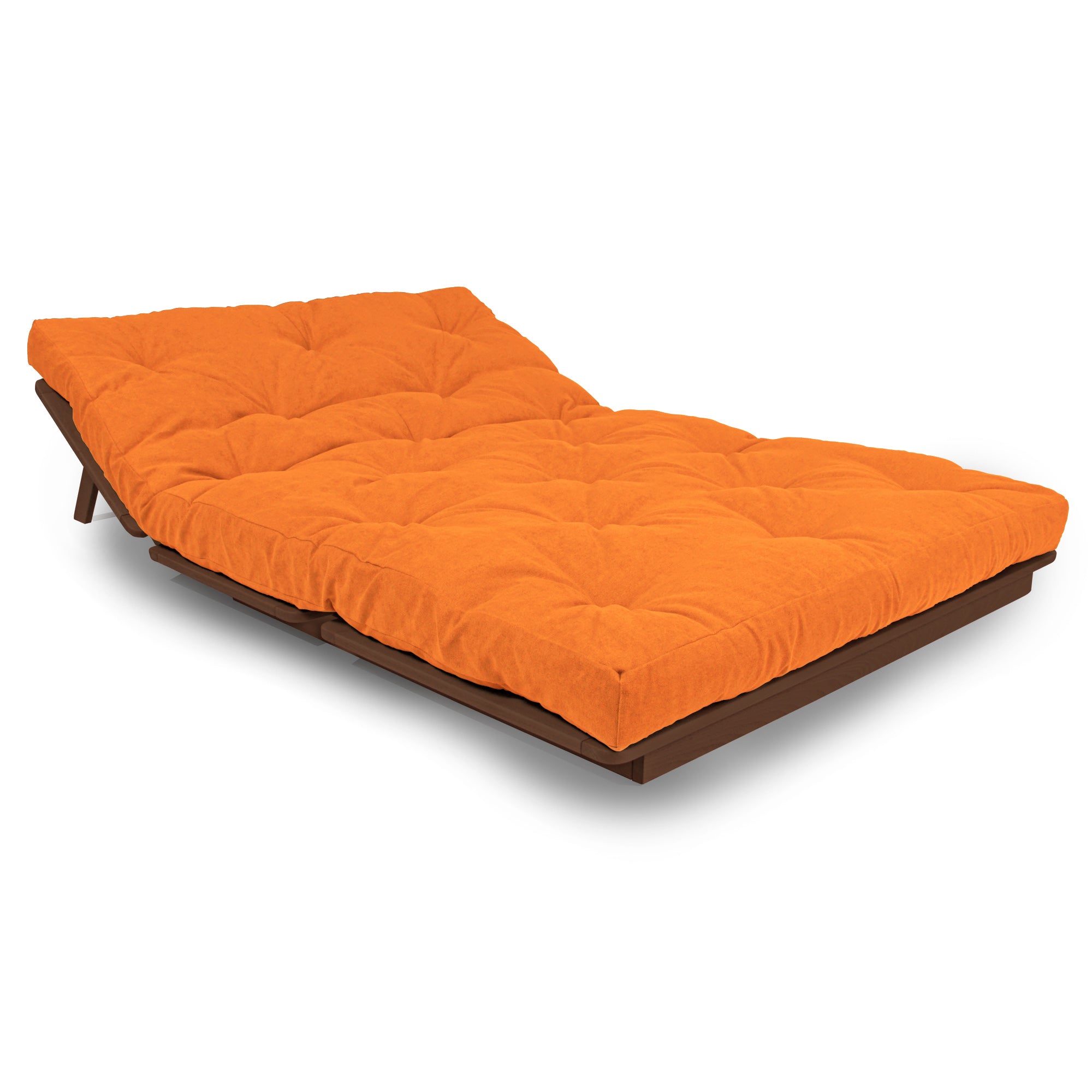 LAYTI-140 Futon-Stuhl, Buchenholz, Walnussfarbe