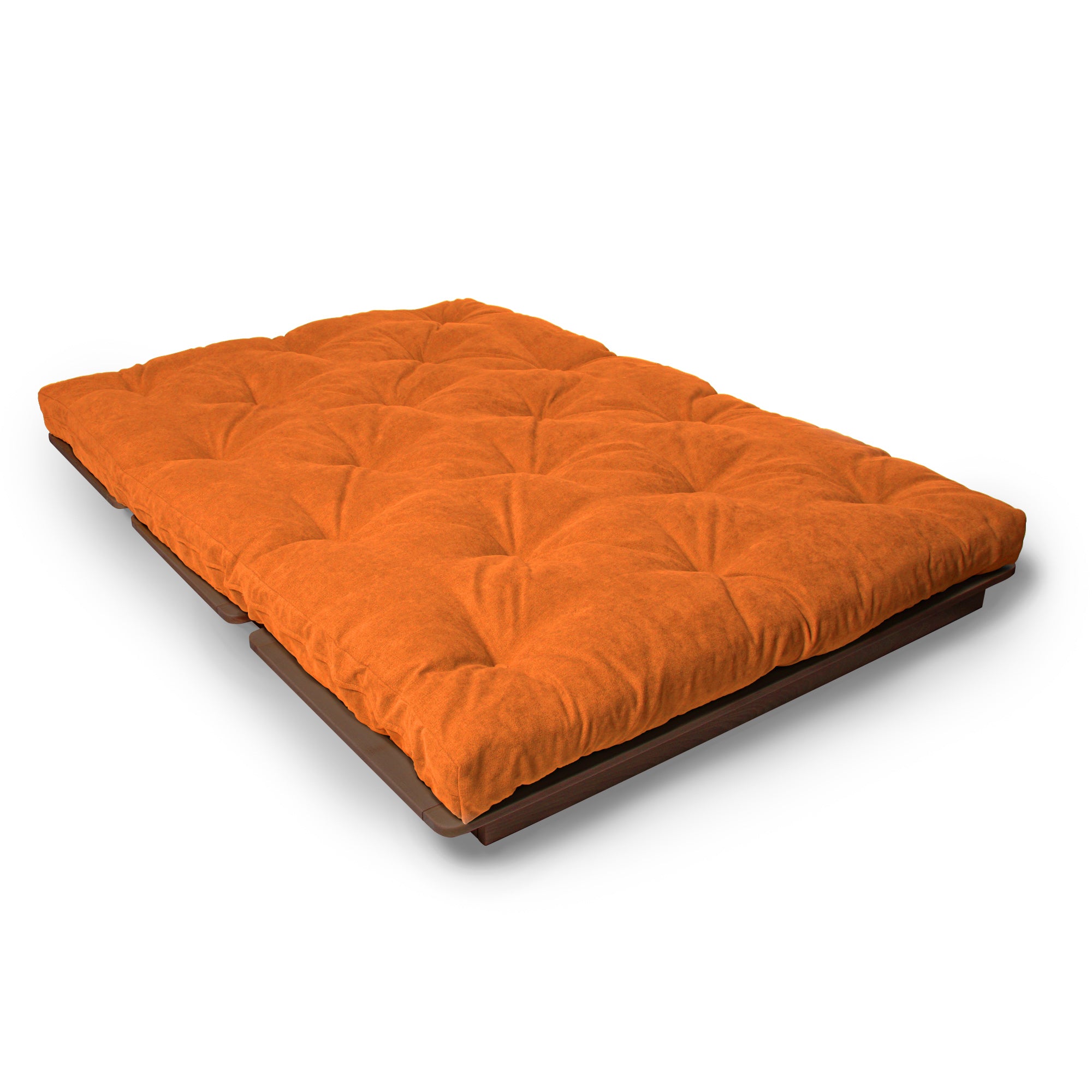 LAYTI-140 Futon-Stuhl, Buchenholz, Walnussfarbe