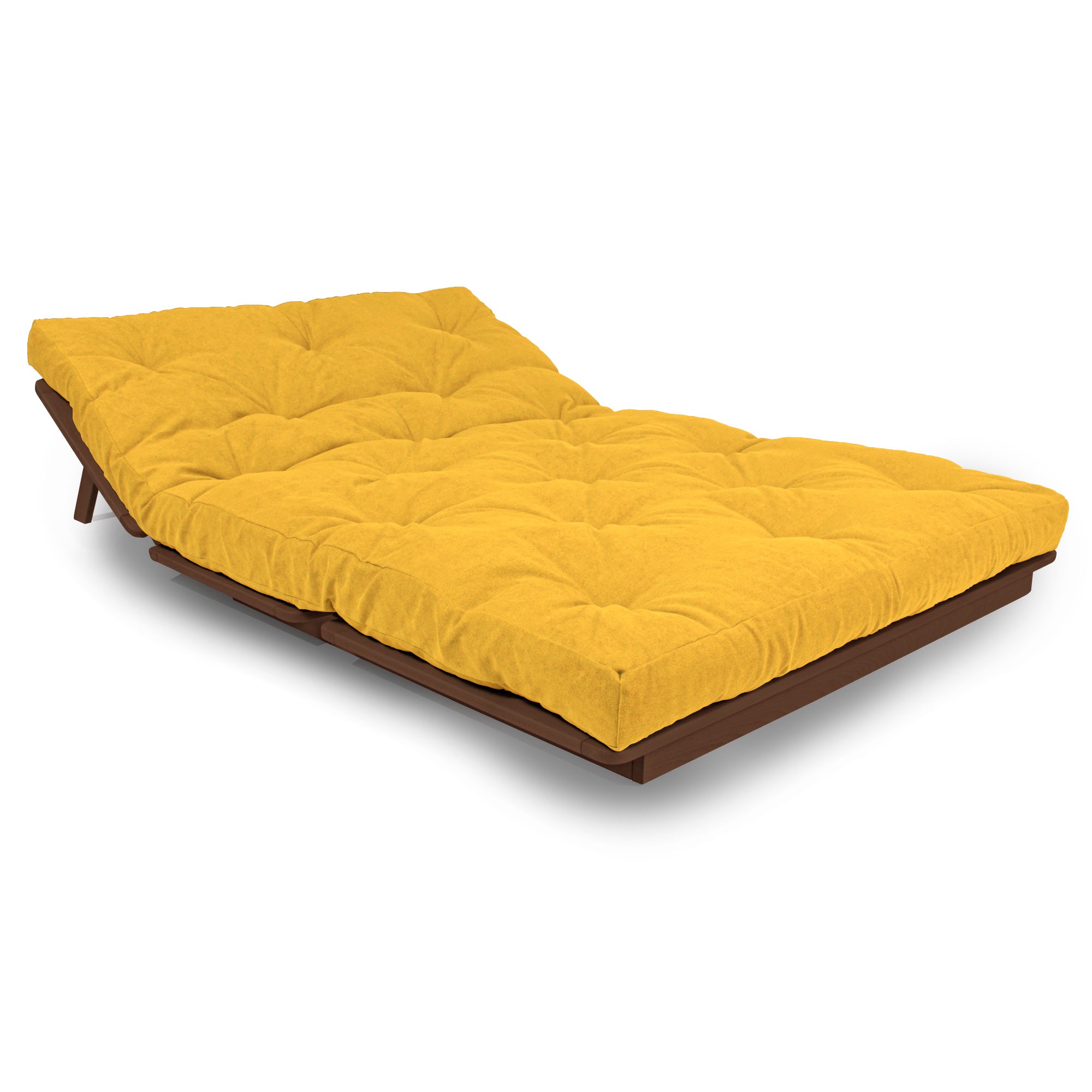 LAYTI-140 Futon-Stuhl, Buchenholz, Walnussfarbe