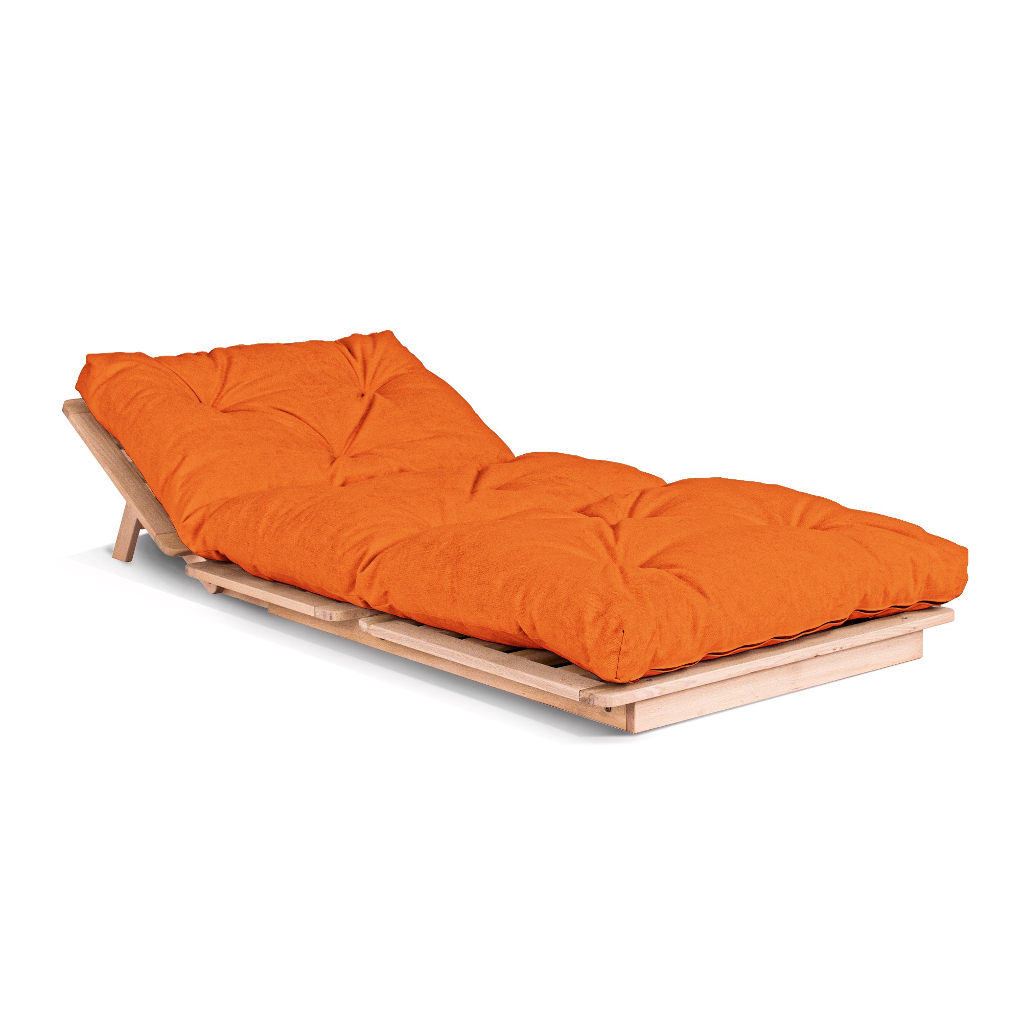 LAYTI-90 Futon-Stuhl, Buchenholzrahmen, Naturfarbe