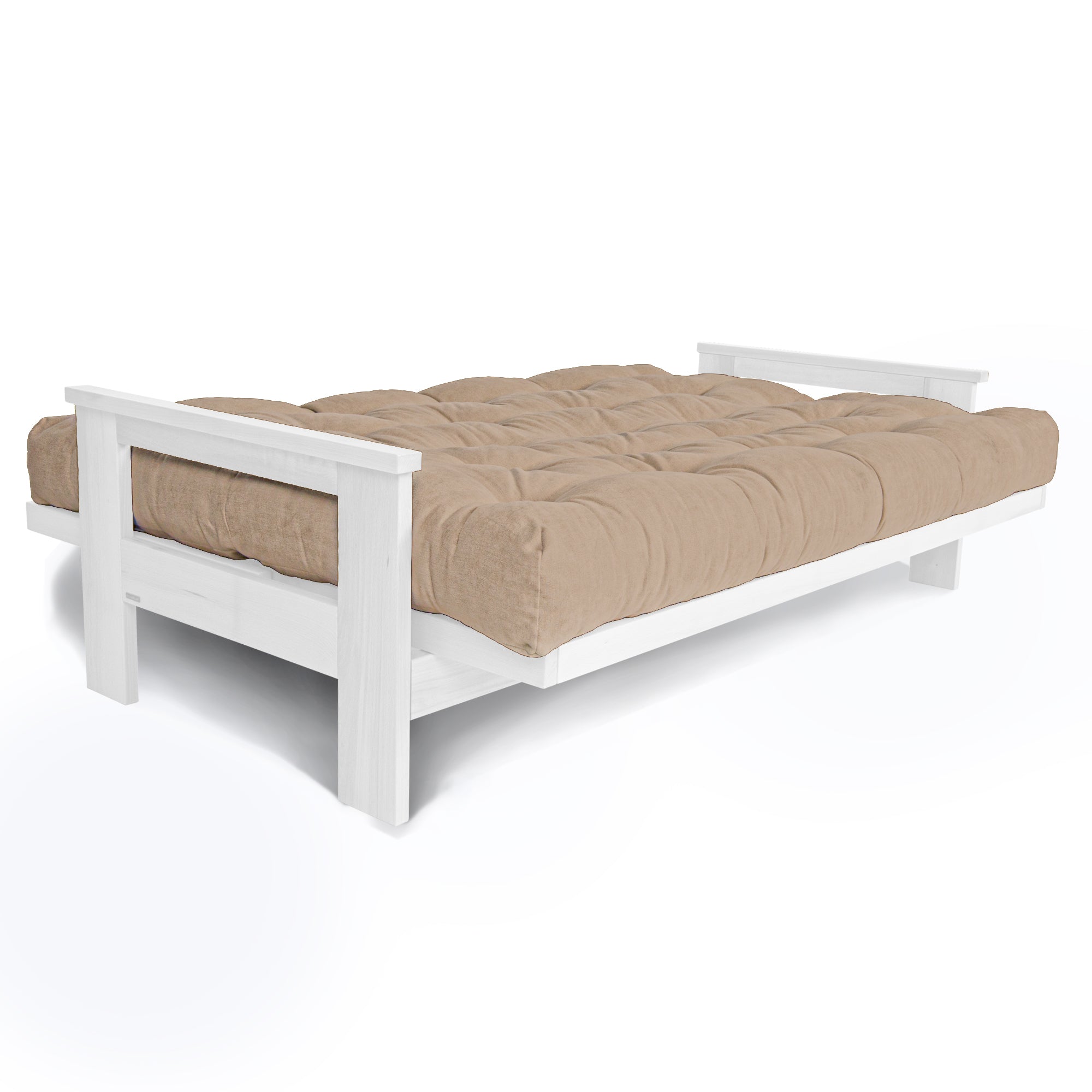 MEXICO Schlafsofa, Buchenholzrahmen, weiße Farbe