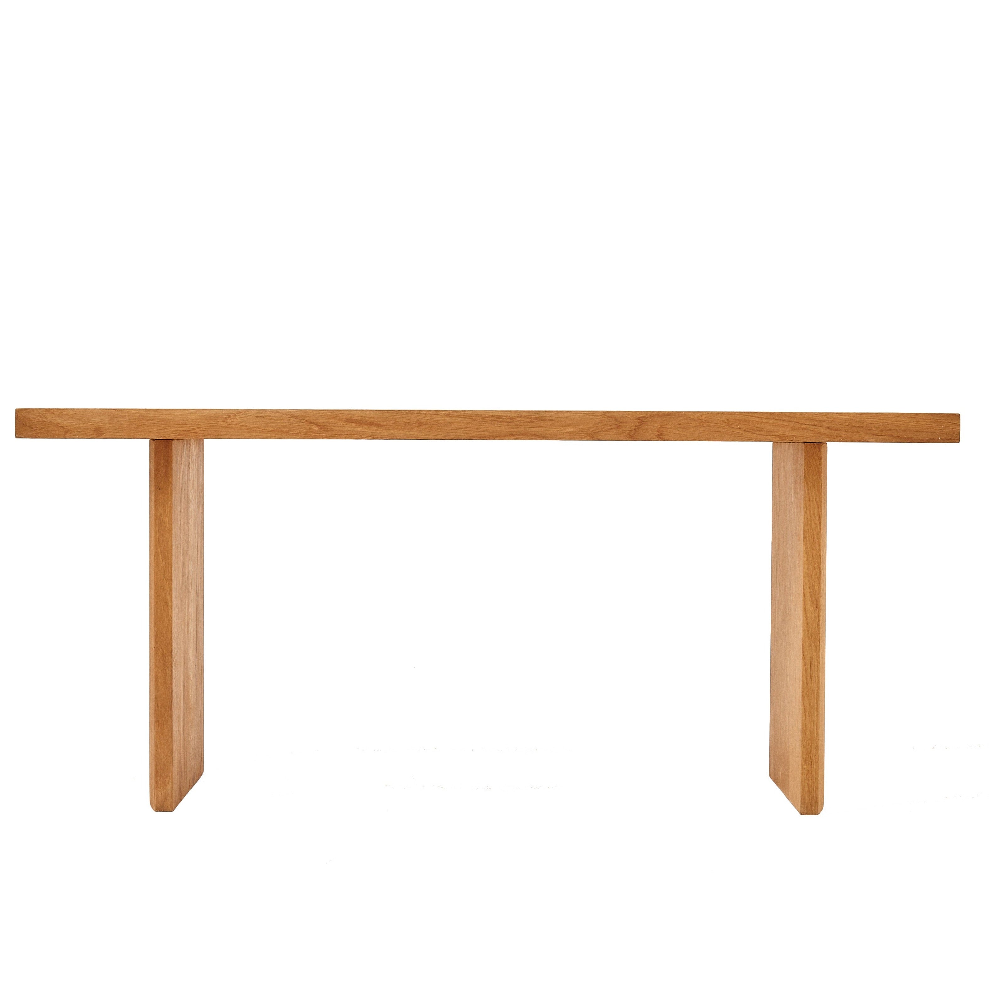QUBANC Bench 105 natural oak-front view