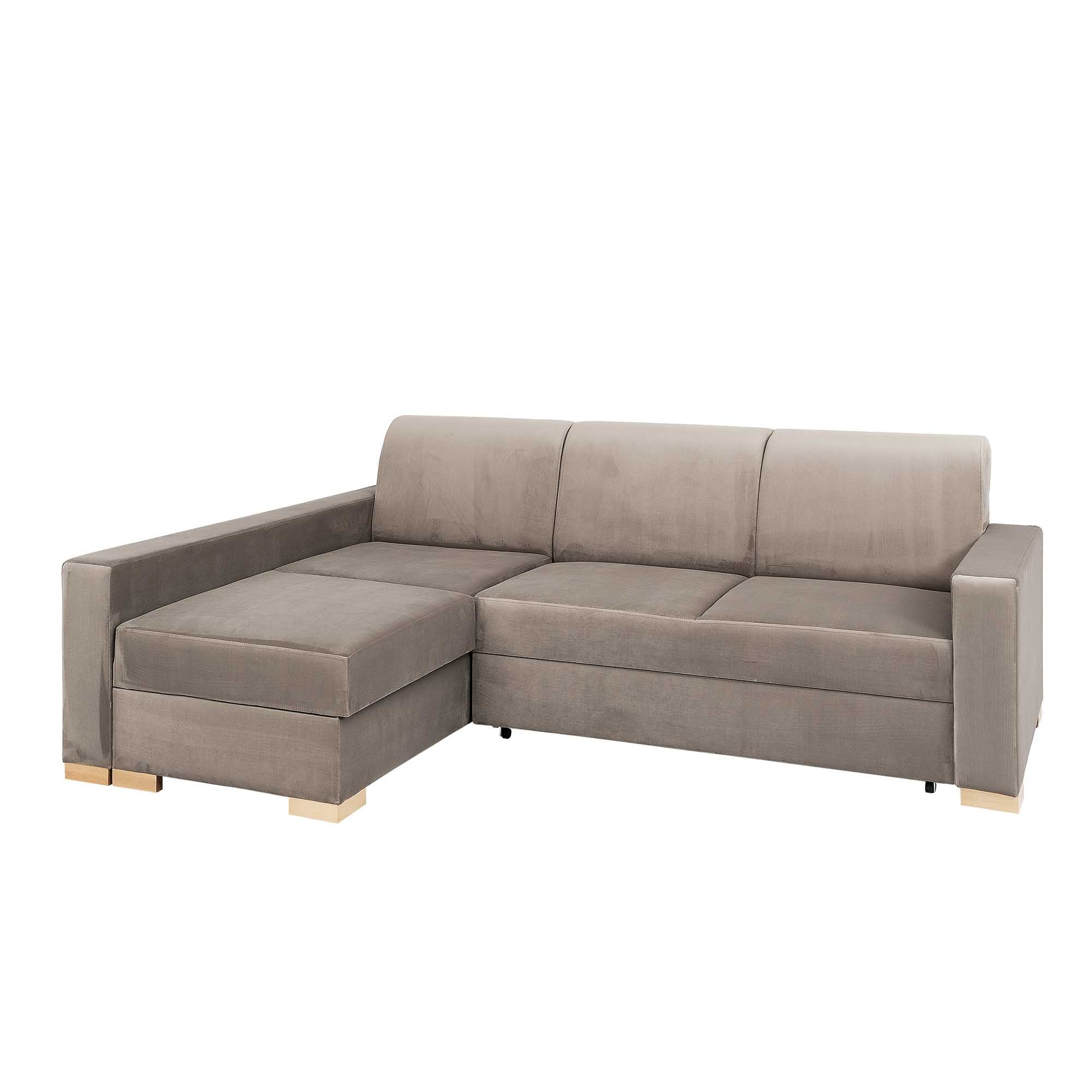 STABLE Corner Sofa Left upholstery colour beige white background