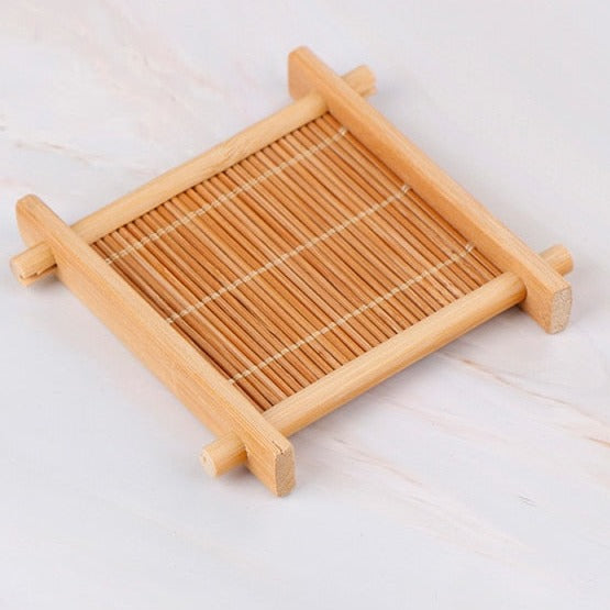 Wärmeisolierendes Teetablett aus Bambus