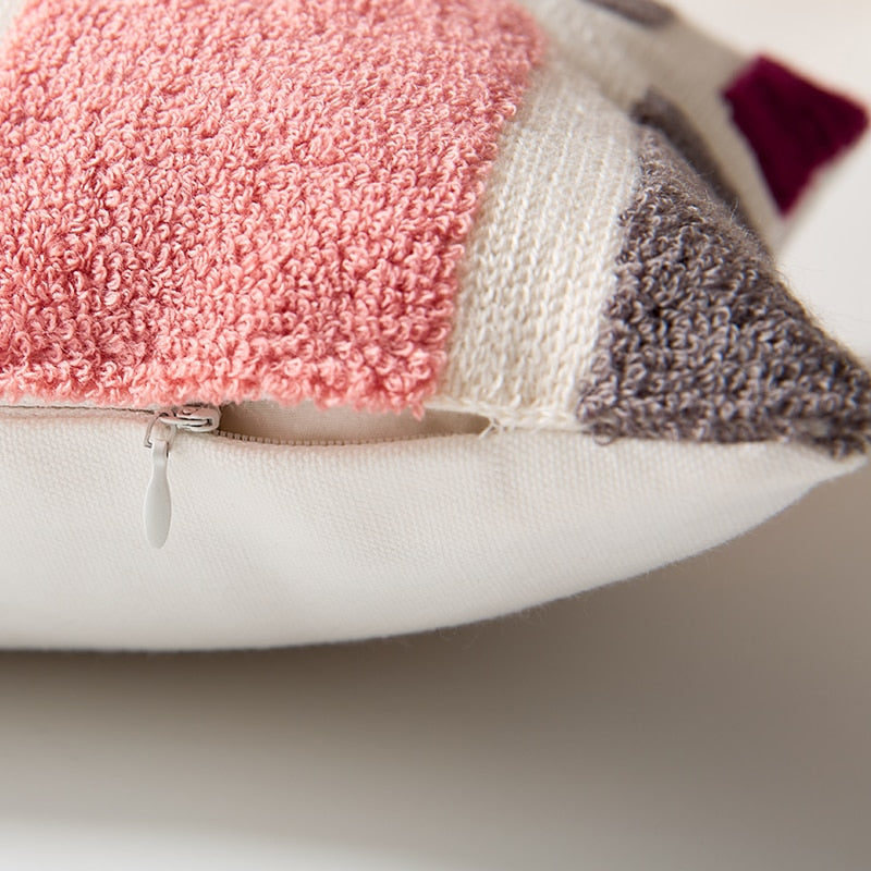 COLOURFUL Kissenbezug Stickerei Plain Style