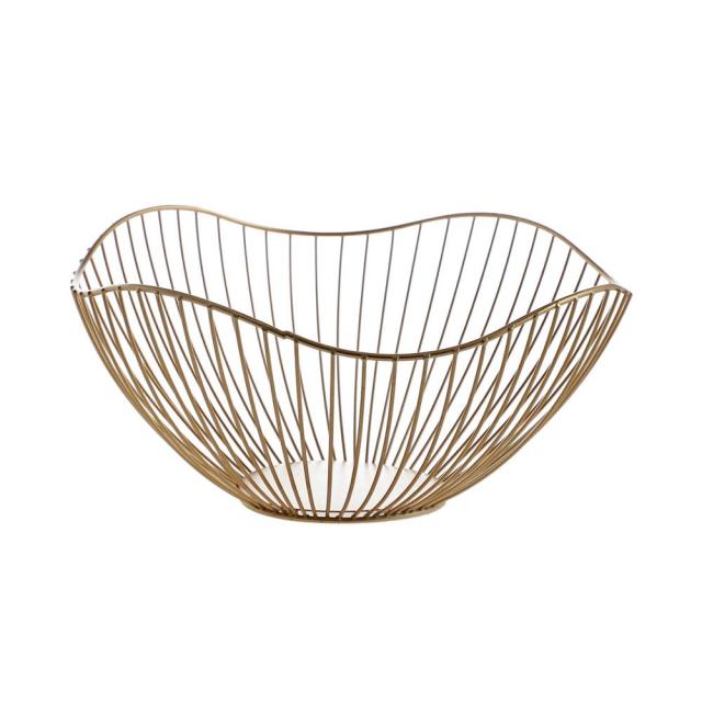 Kreativer unregelmäßiger Desktop-Obstkorb