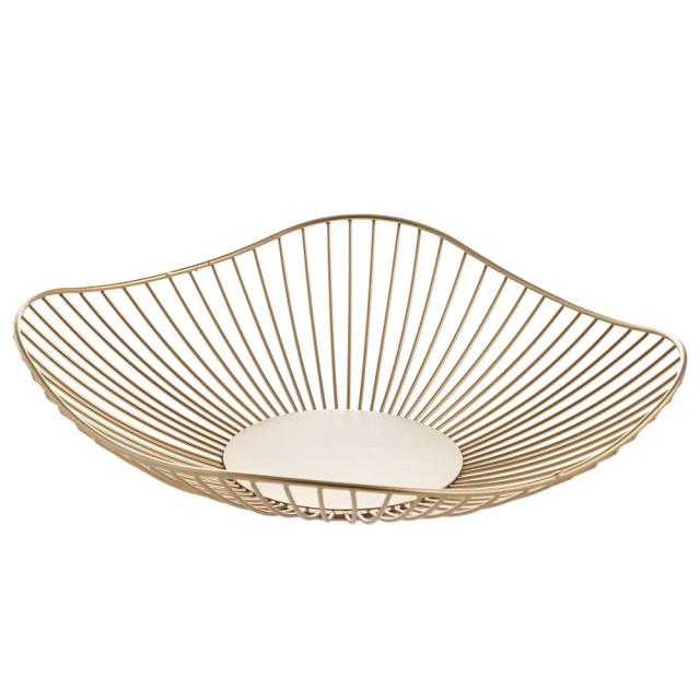 Kreativer unregelmäßiger Desktop-Obstkorb