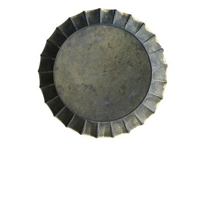 Handgefertigtes Vintage antikes Metalltablett