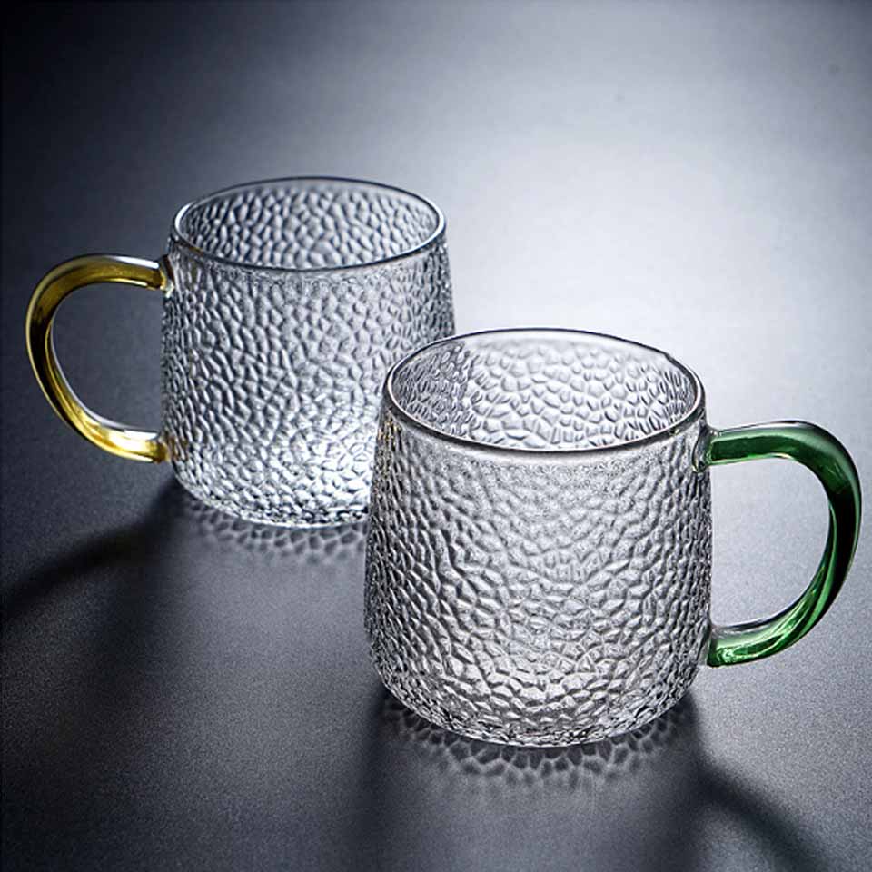 Kreative Teetasse aus transparentem Glas