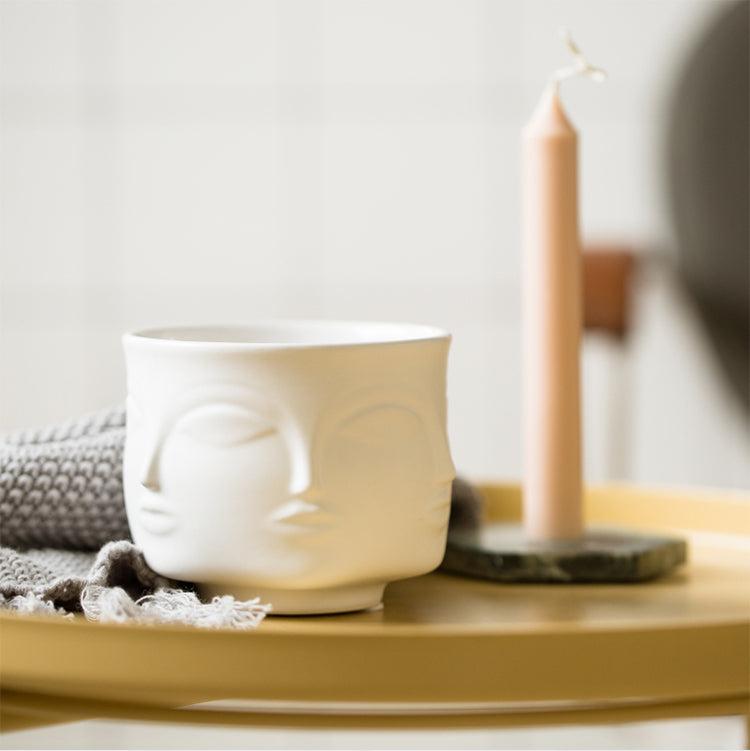 Keramik Gesicht Design Blumentopf im nordischen Stil