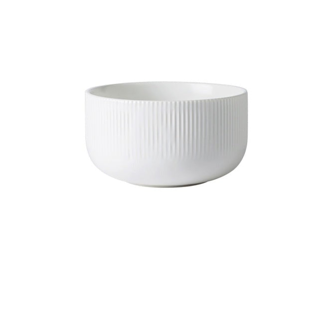 Kreative glasierte Keramikteller im japanischen Streifenmuster