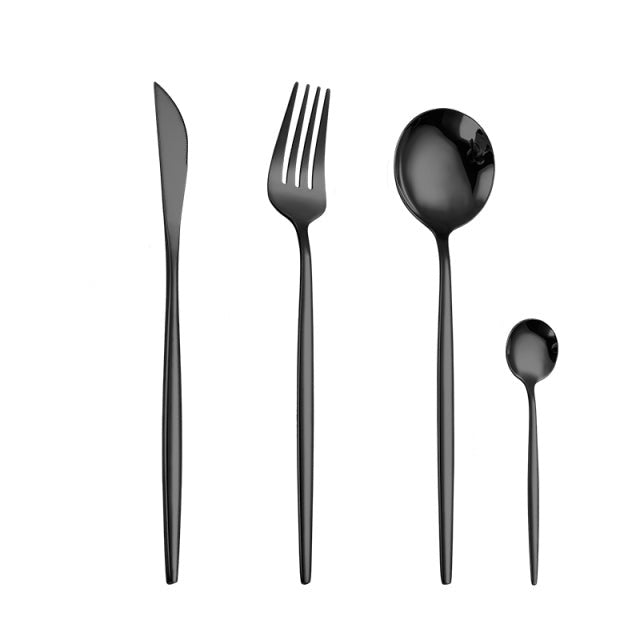 Edelstahl Besteckset Silver Style