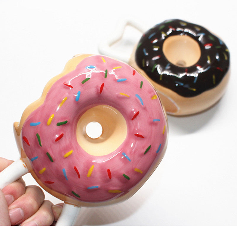 Kreative Donut Form Keramik Kaffeebecher
