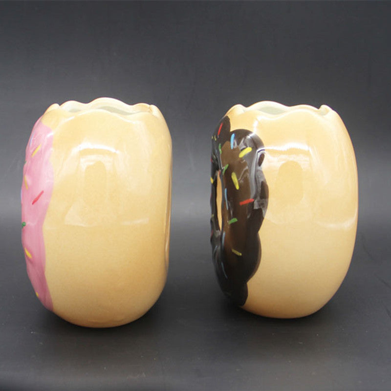 Kreative Donut Form Keramik Kaffeebecher