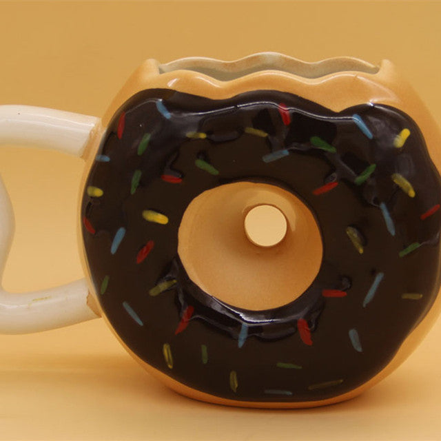 Kreative Donut Form Keramik Kaffeebecher
