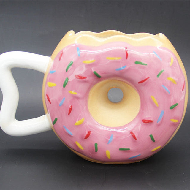 Kreative Donut Form Keramik Kaffeebecher