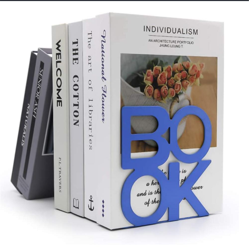 Eisen Bunte Buchstütze 2 Stück