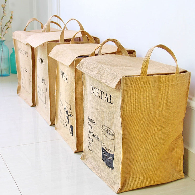 Faltbare Aufbewahrungsbox aus Baumwollleinen