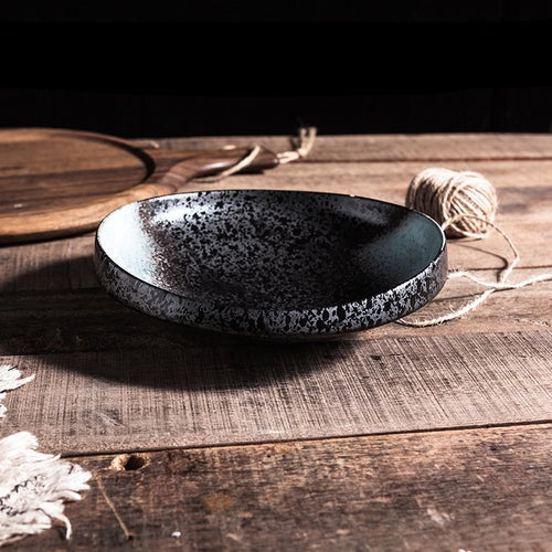 Hochwertige strukturierte Keramikplatte in Sonderform