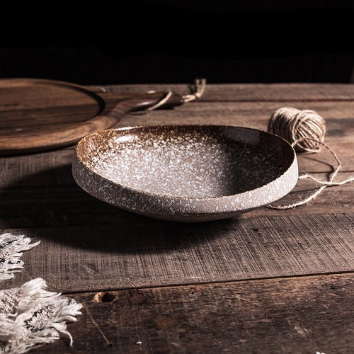 Hochwertige strukturierte Keramikplatte in Sonderform