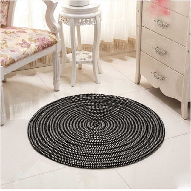 Gestrickte, gewebte Salon-Rundteppiche