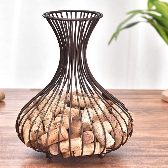 Weinflasche Korkenhalter Vintage Bronze Farbe