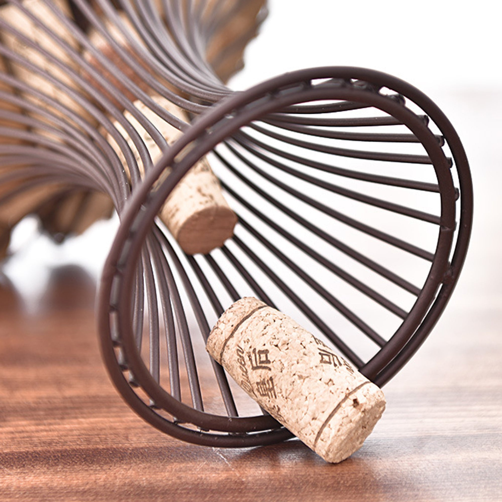 Weinflasche Korkenhalter Vintage Bronze Farbe