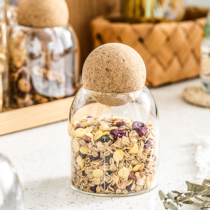 Transparenter Flaschenaufbewahrungskorken versiegelt