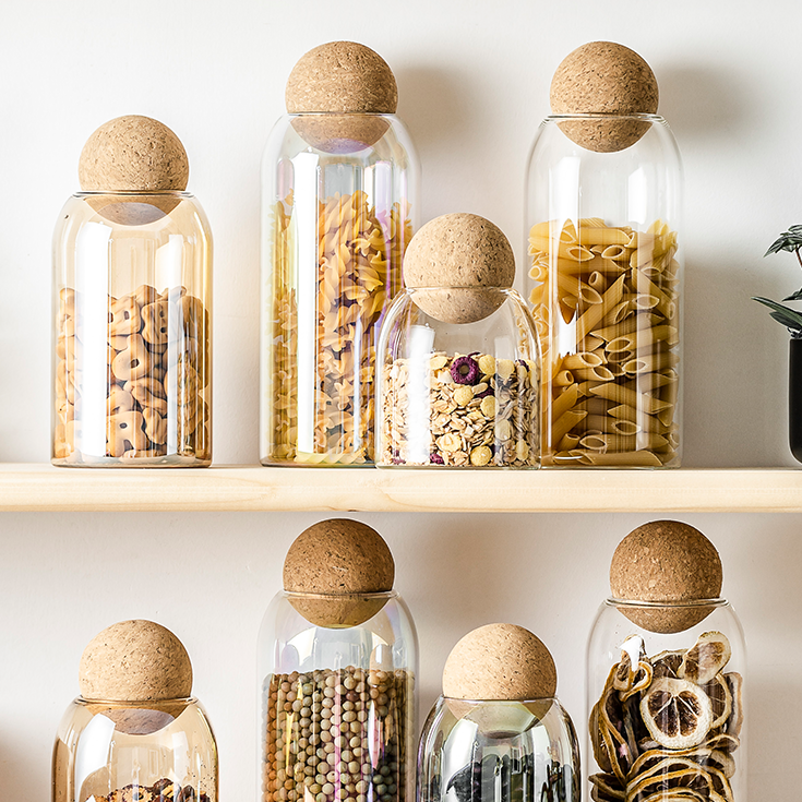 Transparenter Flaschenaufbewahrungskorken versiegelt