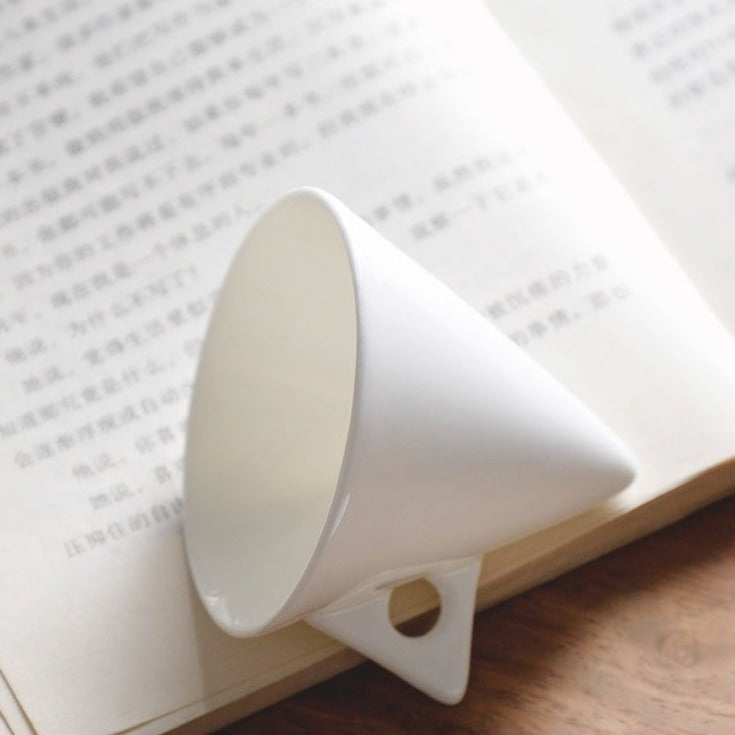 Weiße Keramik Espressotasse