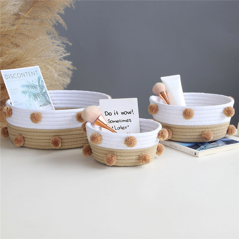 Nordic Cotton Rope Woven Lagerkörbe