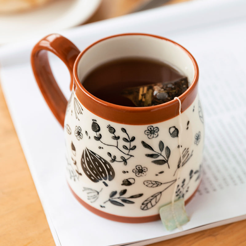 Vintage-Keramik-Kaffeebecher