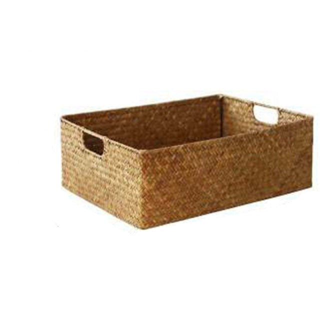 Natürlicher großer gewebter Seegraskorb