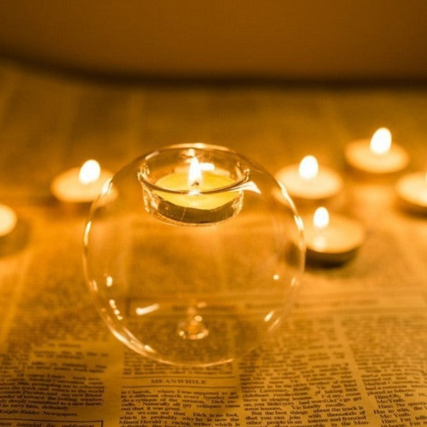 Kerzenhalter aus europäischem Kristallglas