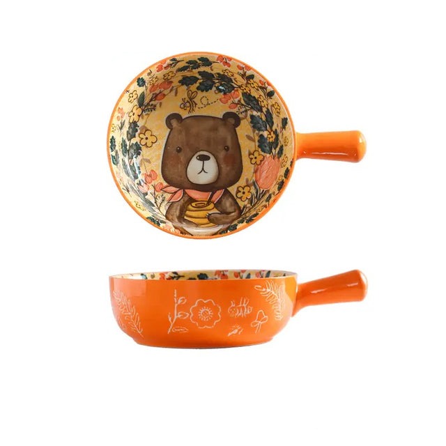 Ein-Griff-Keramik-Schale