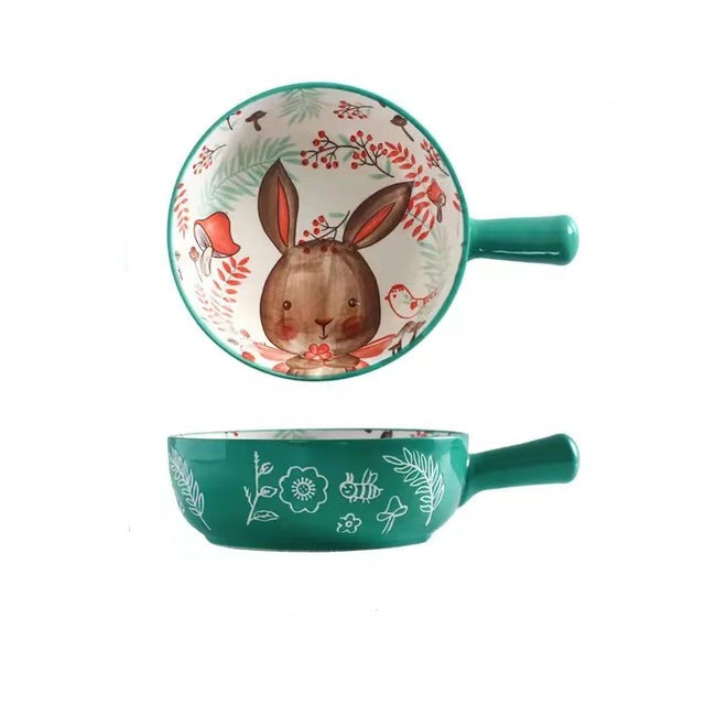 Ein-Griff-Keramik-Schale