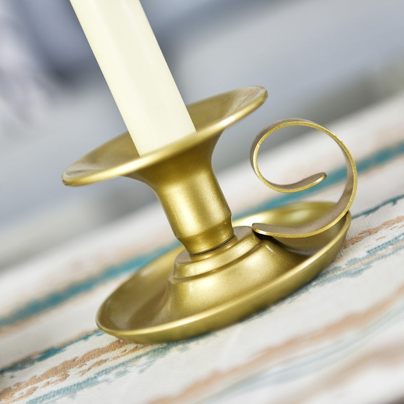 Zwei Stücke Satz von Retro-Metall-Kerze-Halter klassisches Design