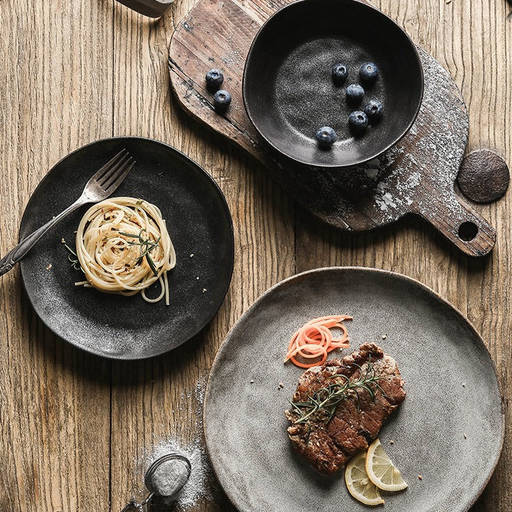 Retro japanische Keramik Teller