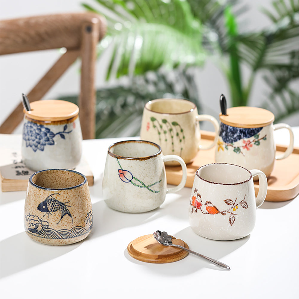 Vintage Kaffeebecher Einzigartige japanische Retro-Stil