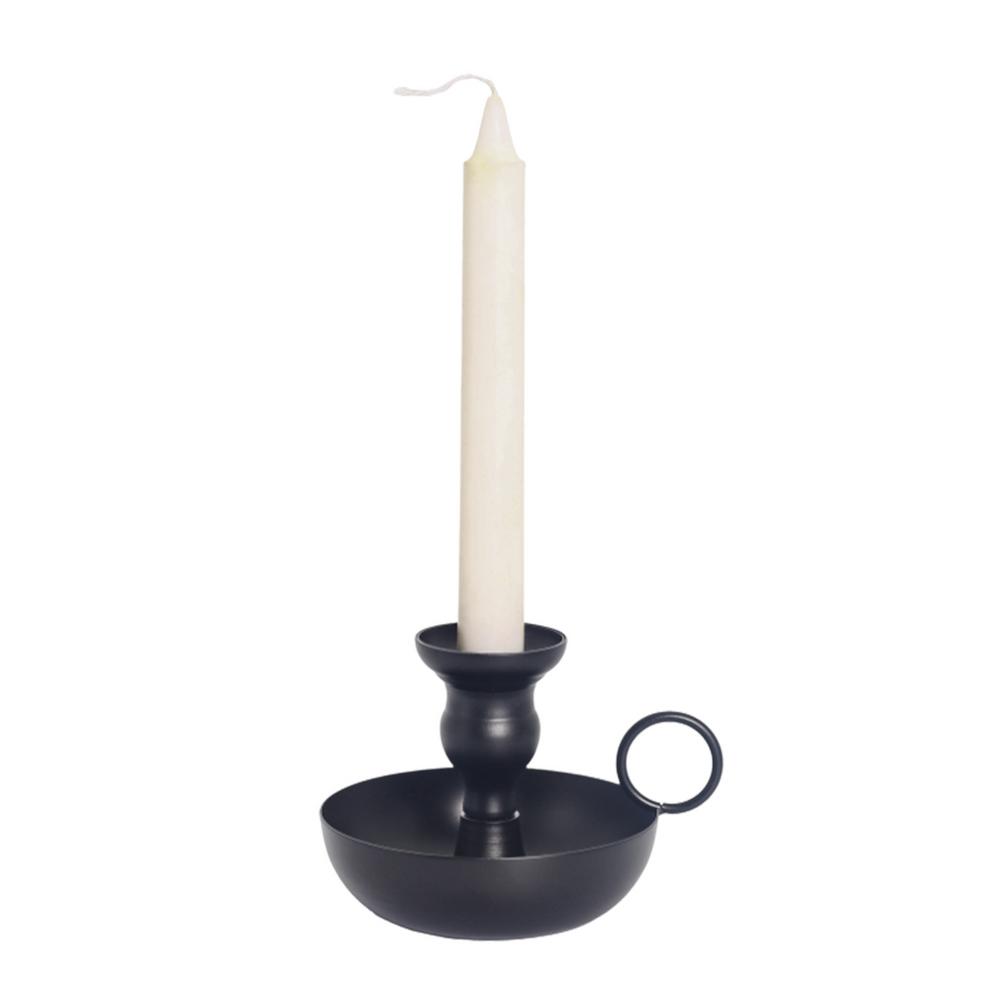 Eisen Vintage schwarz Kerzenhalter