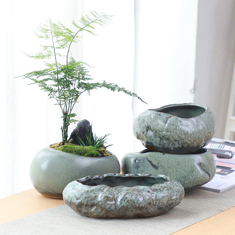 Kreativen Retro-Keramik-Blumentopf