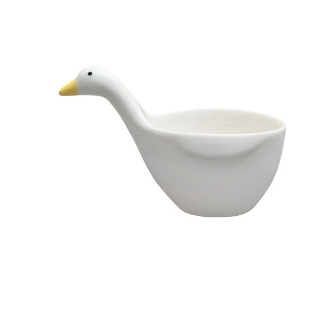 Niedliche Keramikschalen in Entenform