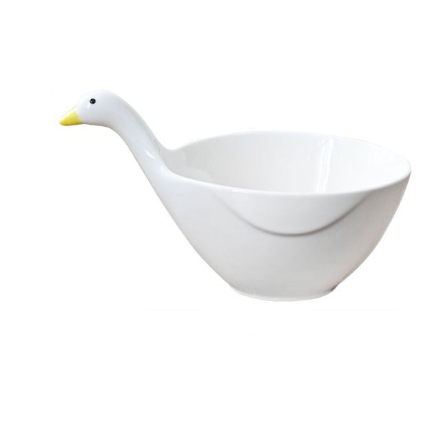 Niedliche Keramikschalen in Entenform