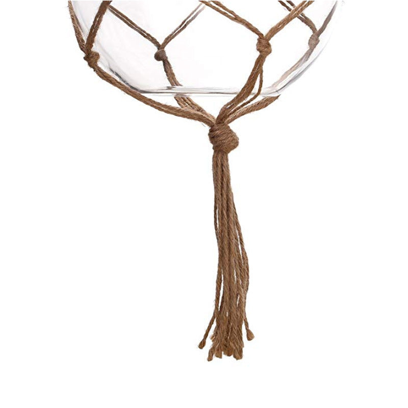 Handgemachter Blumenkorb Seil Makramee Pflanzenaufhänger