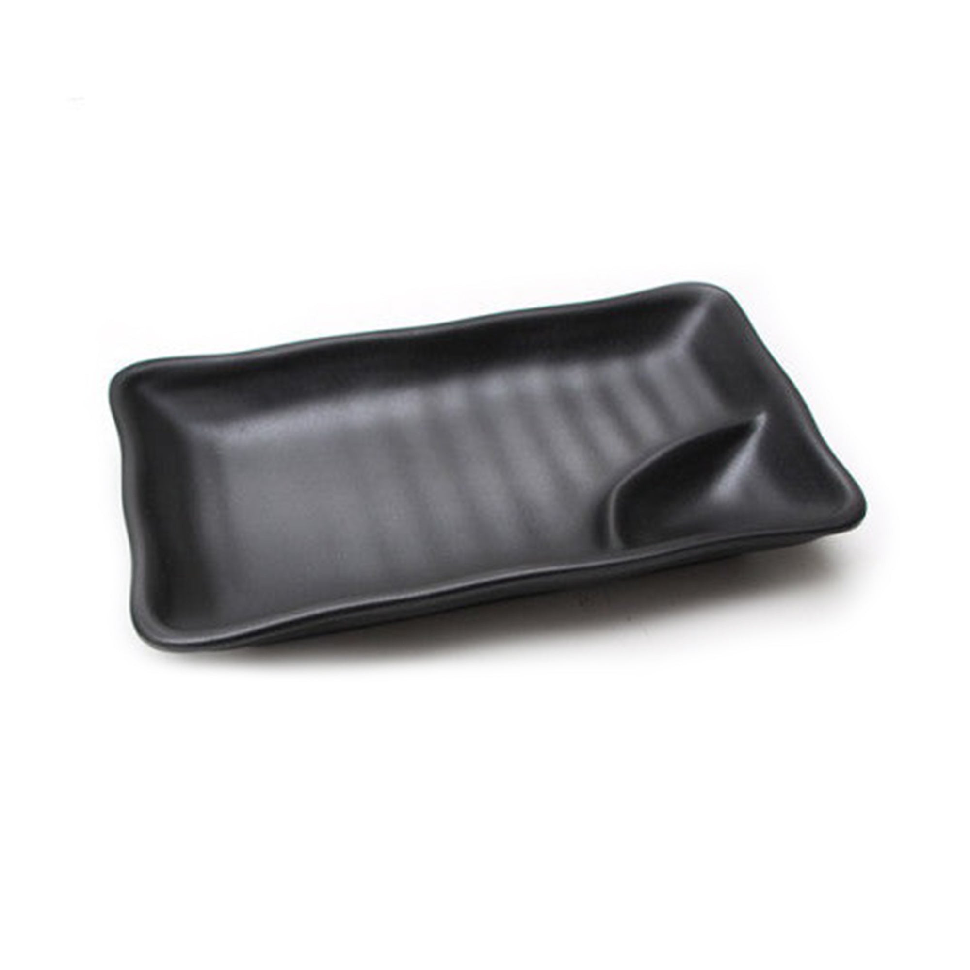 Schwarze Sushi-Bar-Snack-Tabletts