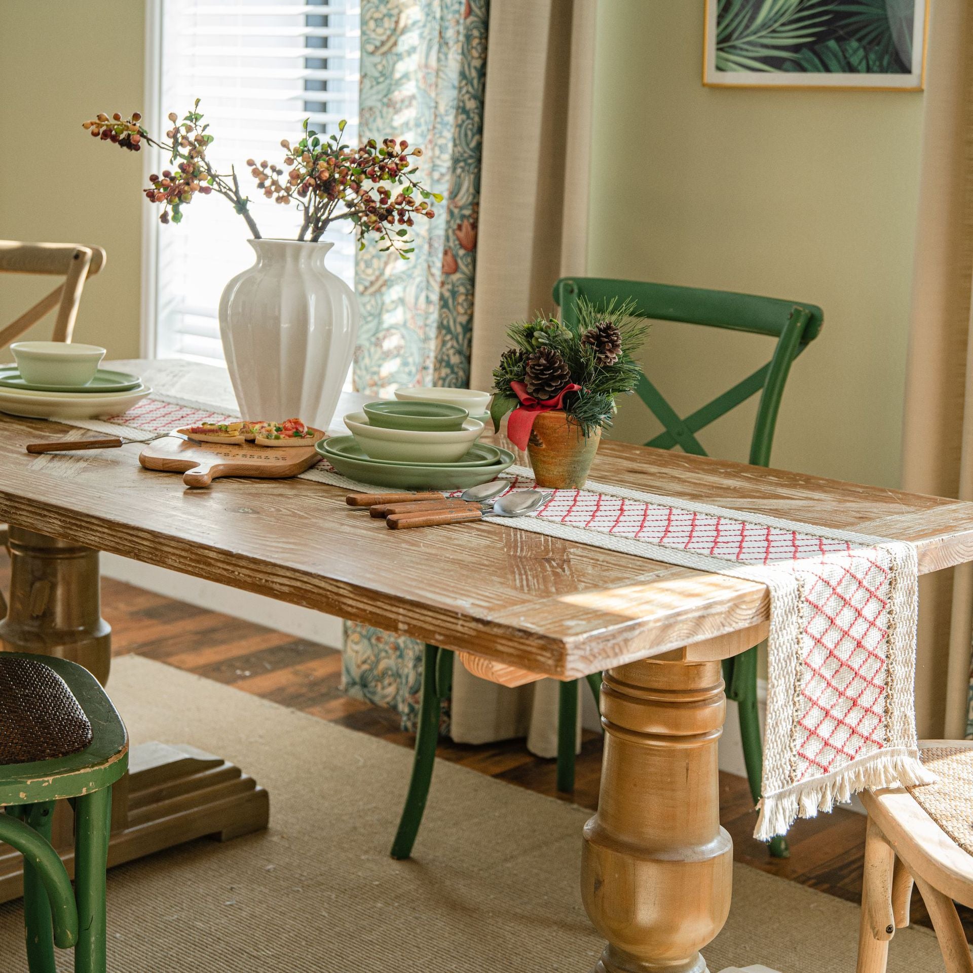 Nordic Tischdecke aus Leinen