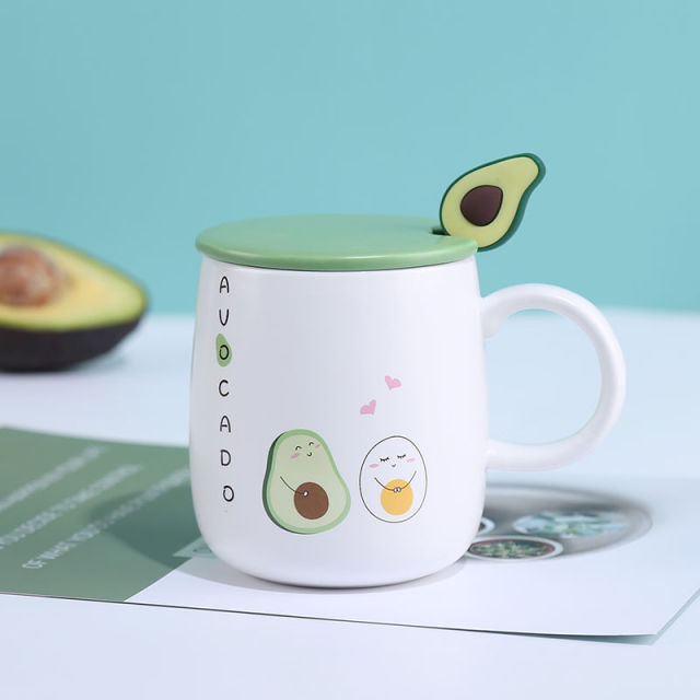 Avocado Kaffeebecher aus Keramik