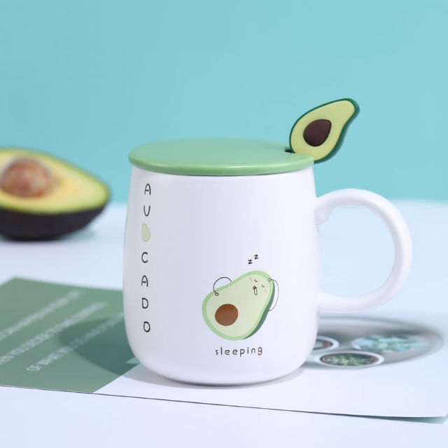 Avocado Kaffeebecher aus Keramik