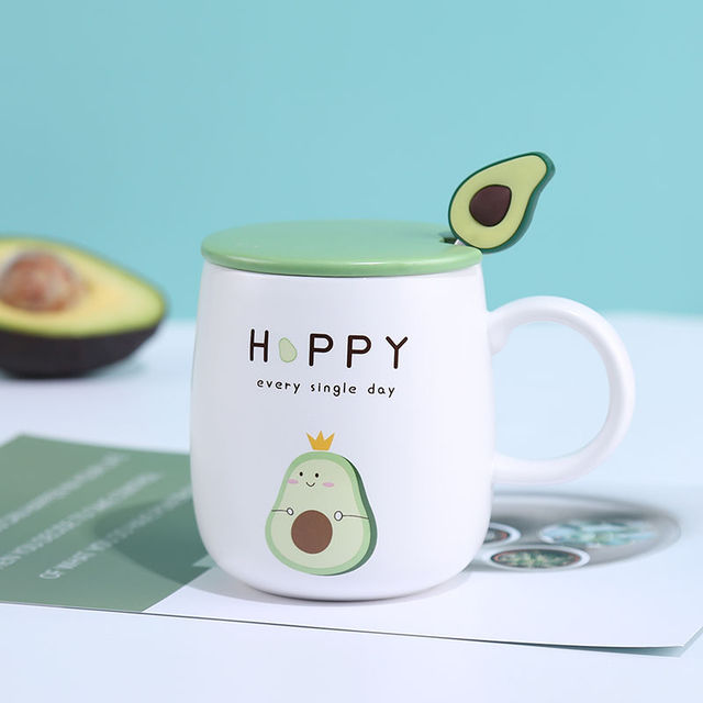 Avocado Kaffeebecher aus Keramik