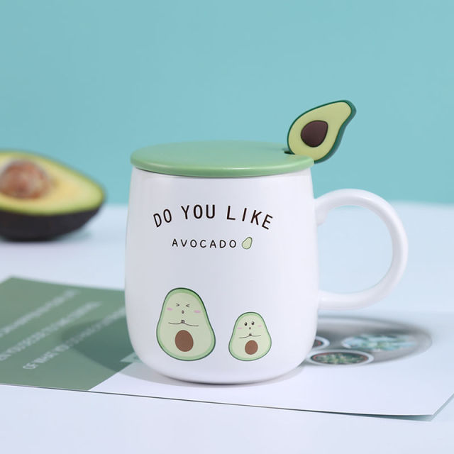 Avocado Kaffeebecher aus Keramik